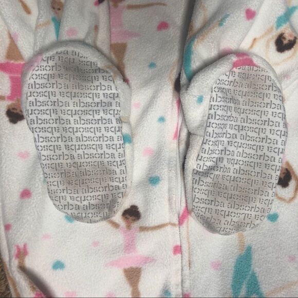 Absorba Fleece Footsie Pajamas, Sleeper, Size 2T - Picture 3 of 4